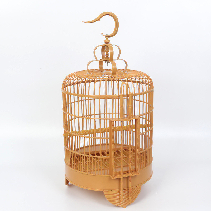 T Thrush กรงกลม Thrush Bird Cage Assembly Bird Cage Sixi Cage Bath ผลิตภัณฑ์กึ่งสําเร็จรูป Bird Cage