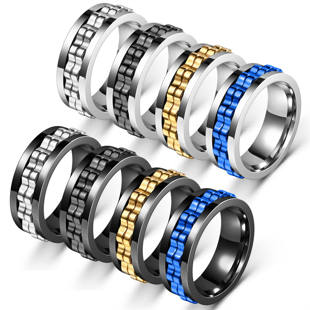 2026 Niche Decompression Anti-Anxiety Gear Batch Flower Rotatable Ring Source260413