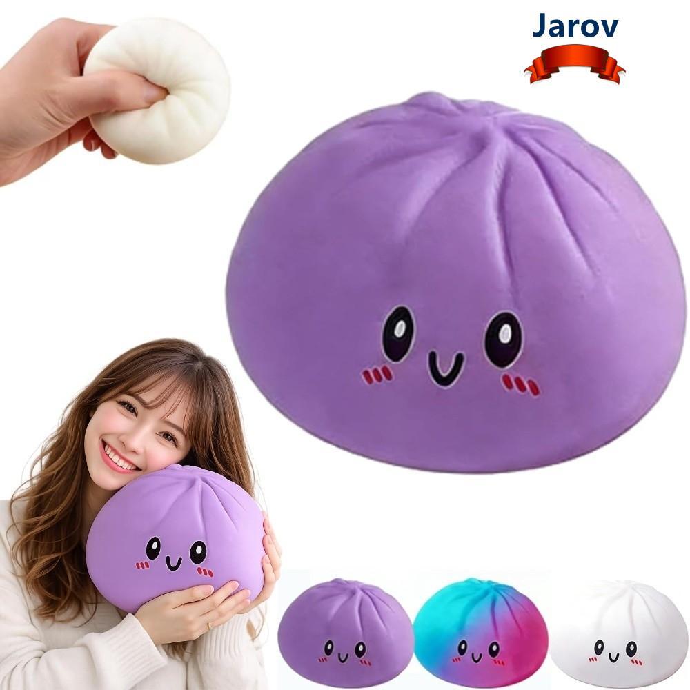 JAROV ซาลาเปายัดไส้นึ่ง Squishy Pinch Le, นุ่มพร้อมกล่องนึ่งของเล่น Squishy, ของเล่นอยู่ไม่สุขบีบแป้งบีบอัดสําหรับผู้ใหญ่