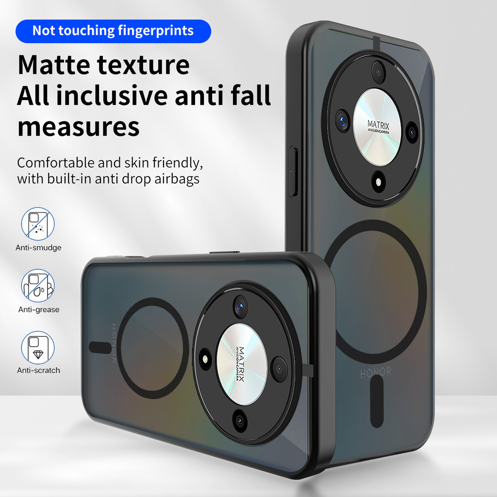 ขายร้อนสําหรับ Honor X9D X8D X7D X9C X8C X7C X6C X6B X60 Pro X70i Magic 7 8 Lite Magnetic Matte ผิวร