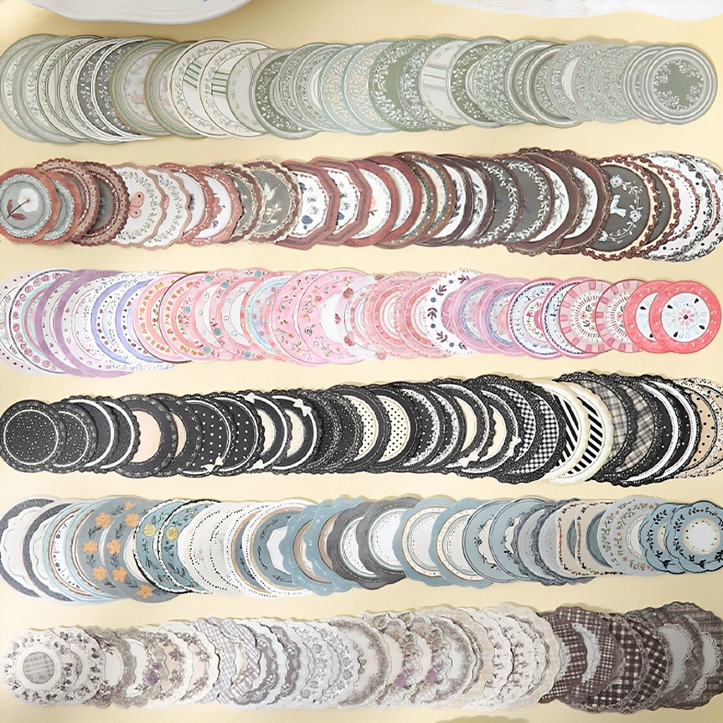 30 pcs ลูกไม้ขอบดอกไม้สมุดภาพกระดาษสําหรับตัวอักษรเขียนสไตล์วินเทจตกแต่งกระดาษ Scrapbooking อุปกรณ์ DIY Planners ความงาม Bullet Collage เครื่องเขียนกระดาษ
