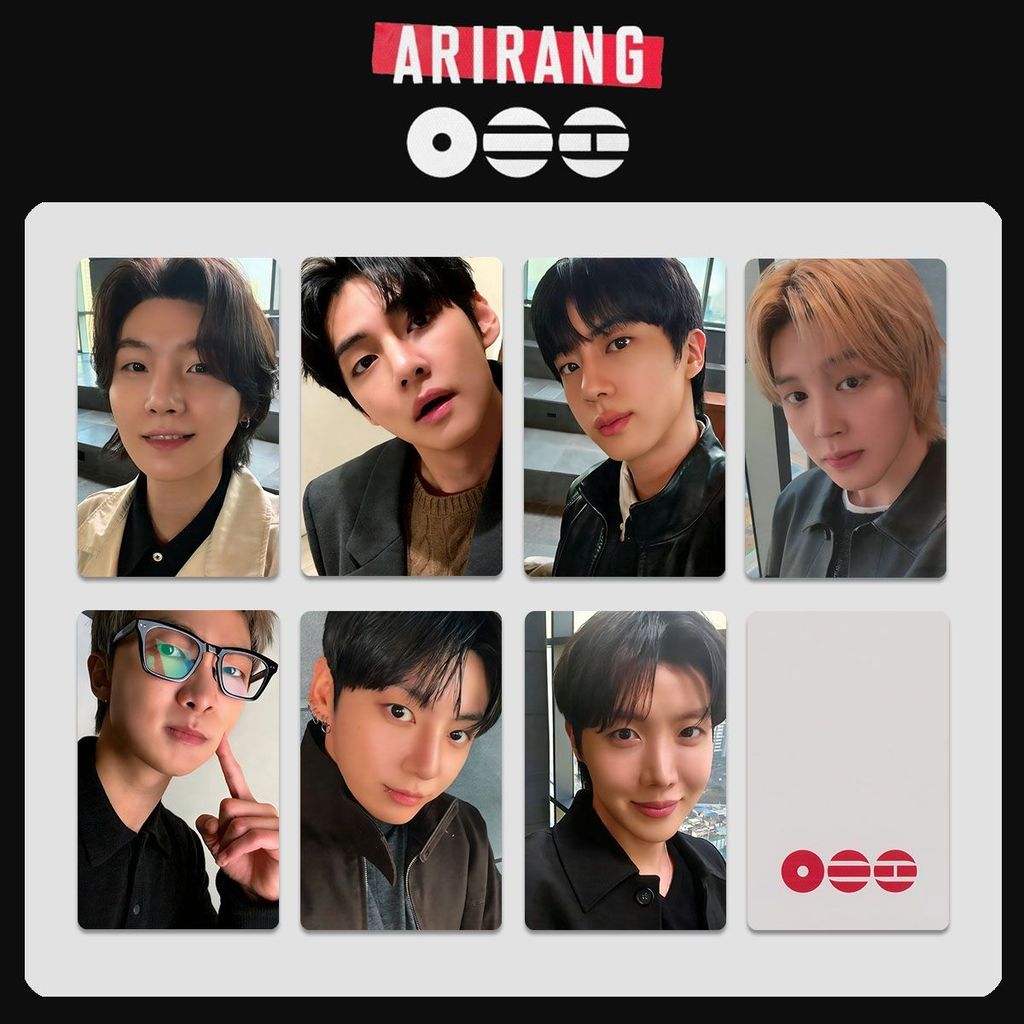 BTS ARIRANG ARIRANG นําเสนอ Photocard JIMIN Bonus Card SUGA อัลบั้ม Photocard