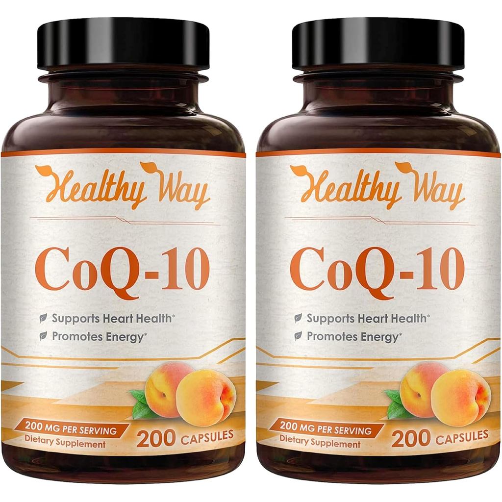 Coenzyme Q10 200mg CoQ10 plement - Once Daily Coq 10 200mg แคปซูลผงสําหรับสารต้านอนุมูลอิสระหัวใจเพื
