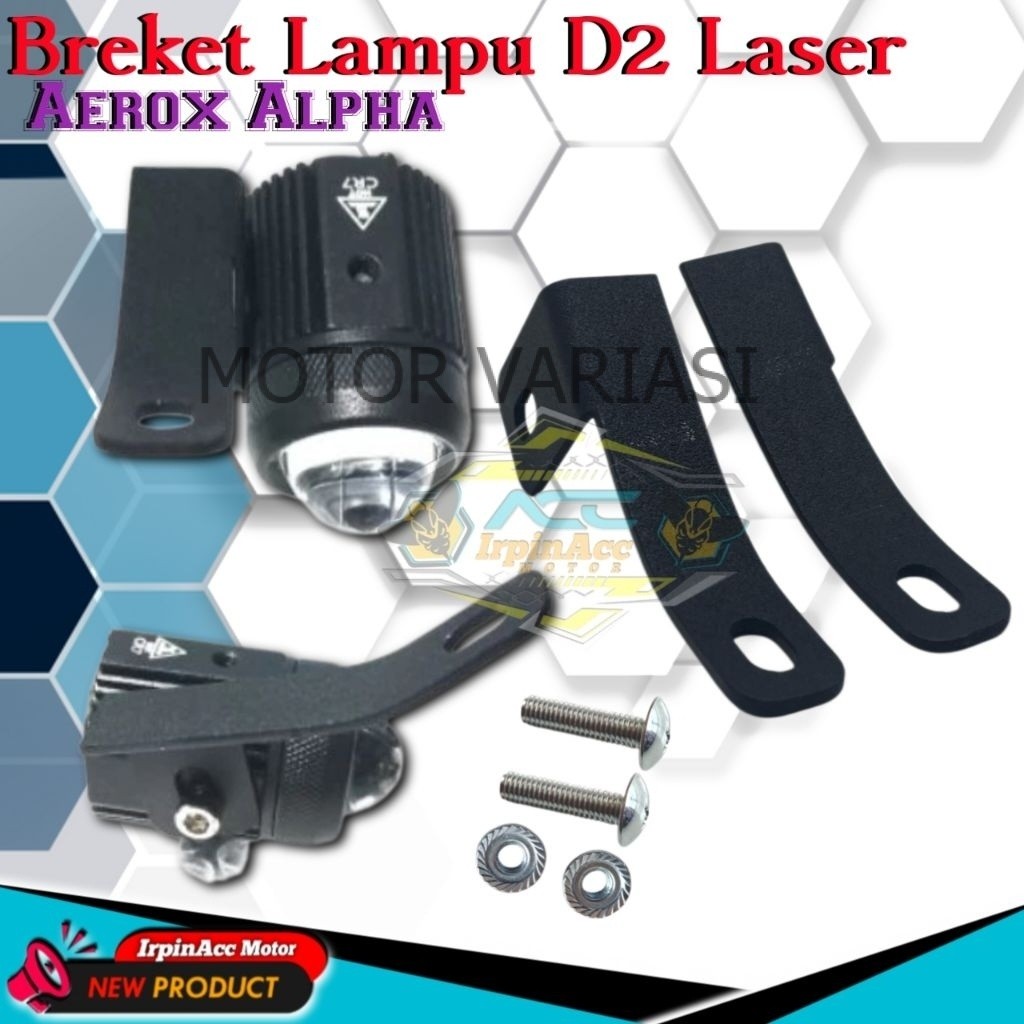 Aerox Alpha Braker Foglam Aerox 2025 PNP 2 ชิ้นขายึดโคมไฟ
