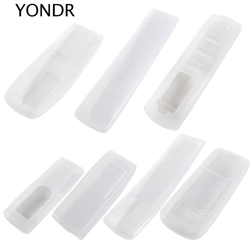 YONDR ฝาครอบเครื่องปรับอากาศสมาร์ททีวี Universal กันฝุ่นซิลิโคนใสลื่นรีโมทคอนโทรลกรณี Protctive
