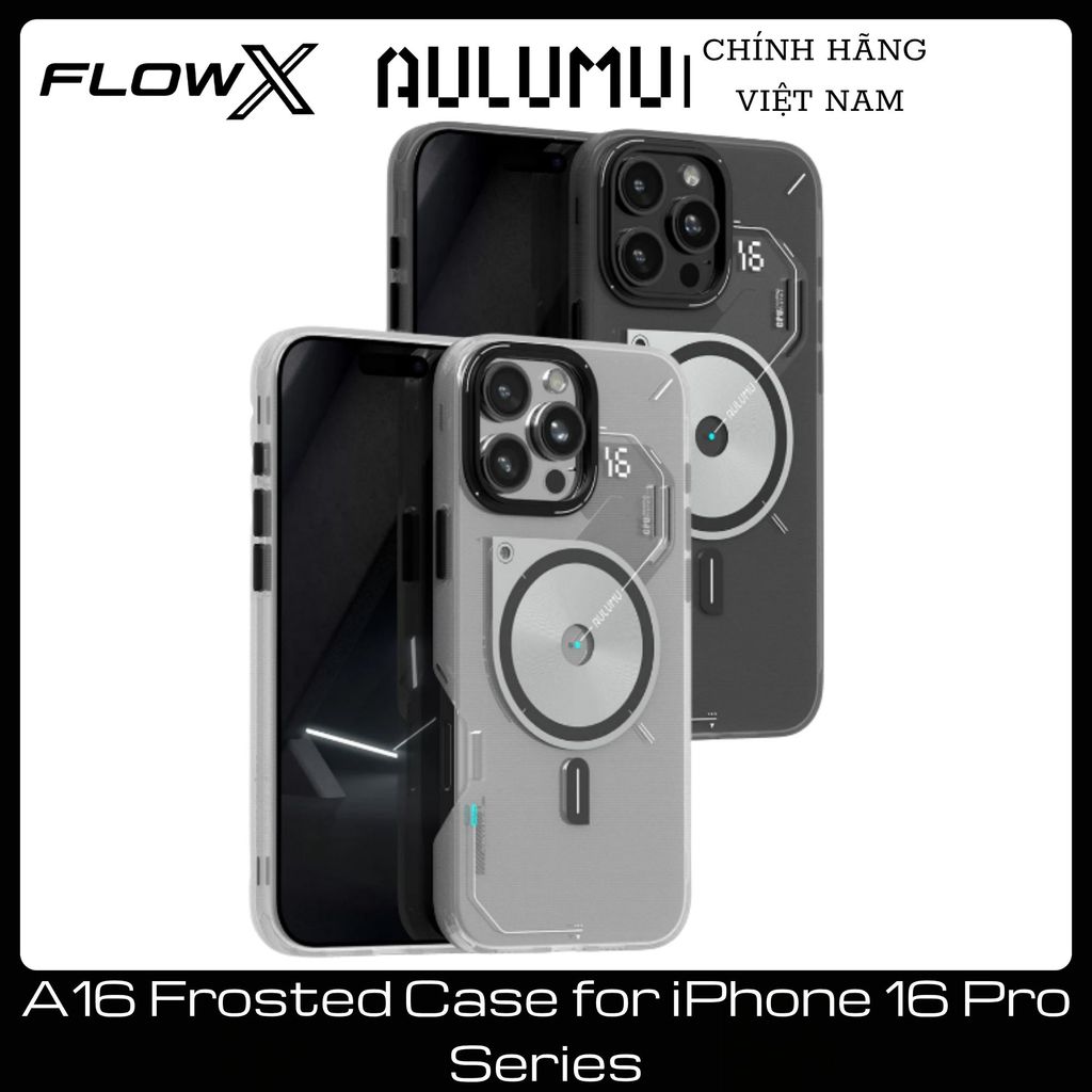 Aulumu A16 Frosted Case สําหรับ iP 16 Pro Max | กันกระแทก เรืองแสง รองรับการชาร์จแม่เหล็ก