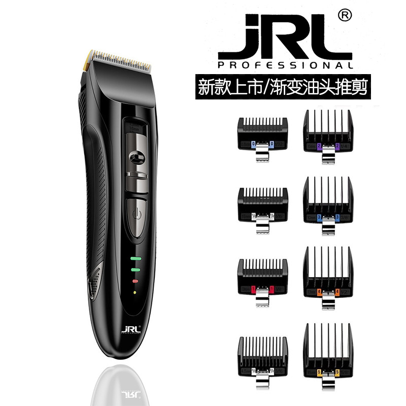 American JRL Professional Hair Salon Hair Clipper ชาร์จยาวนานที่มีประสิทธิภาพตัดผมเงียบไฟฟ้าผม Clipp