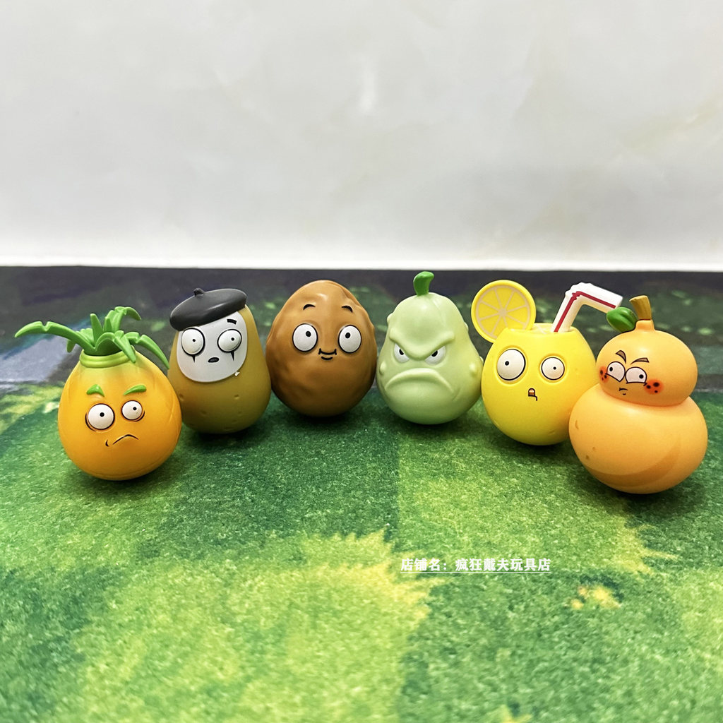 พืช เทียบกับ. Zombies Toy Tumbler Doll Fire Gourd Transformed Eggplant Strong Sour Lemon Melon ตุ๊กต