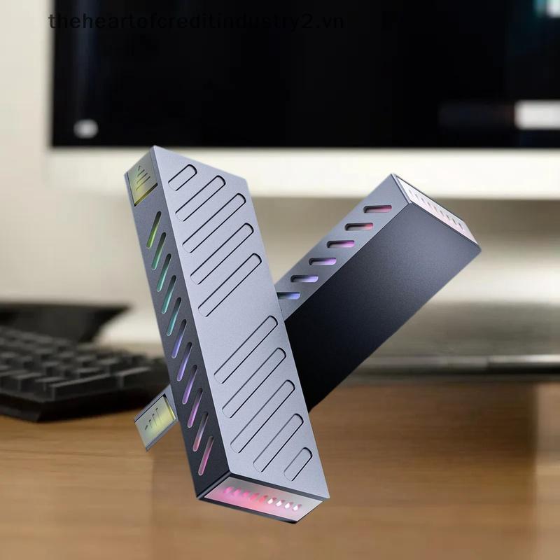 Thehear M.2 NVMe SSD Enclosure อะแดปเตอร์อลูมิเนียม USB C 3.1 Gen2 10Gbps To NVMe PCIe ภายนอกกล่องสํ