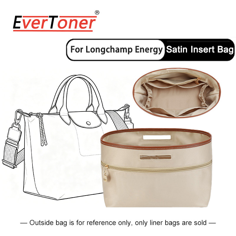 EverToner ออแกไนเซอร์สำหรับ Longchamp Energy XS/S/L ทำจากซาติน