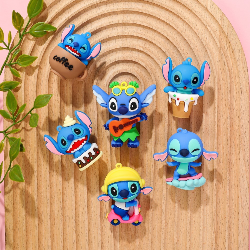 แม่เหล็กตู้เย็น Stitch ตัวละครคลาสสิก (Lilo & Stitch) | PVC ของขวัญเด็ก ตกแต่งตู้เย็น/ติดโน้ต​