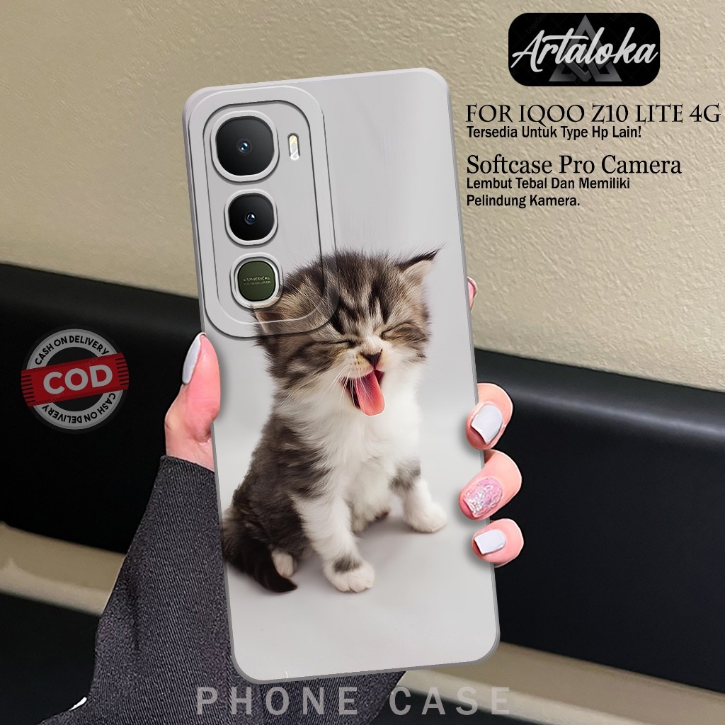 Softcase Hp IQOO Z10 LITE 4Gกรณีแฟชั่นCat Kesing IQOO Z10 LITE 4GซิลิโคนTPU Proกล้องIQOO Z10 LITE 4G