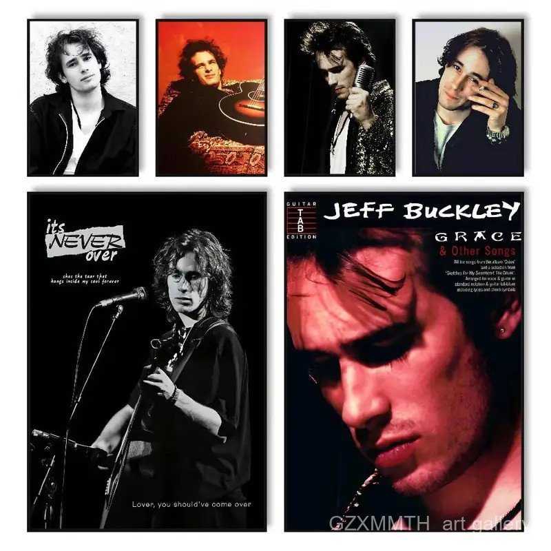 O37P Jeffrey Scott Buckley นักร้องโปสเตอร์ HD โปสเตอร์กันน้ําด้วยตนเองเหมาะสําหรับห้องนั่งเล่นห้องนอ
