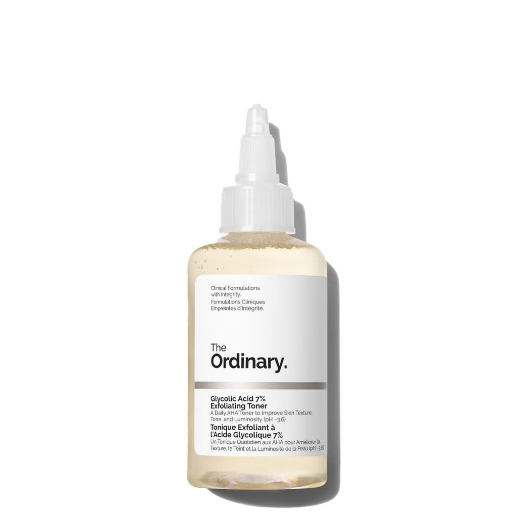 The Ordinary Glycolic acid 7% Exfoliating Toner,Brightening และ Soothing Daily Toner, ทําให้สีผิวได้