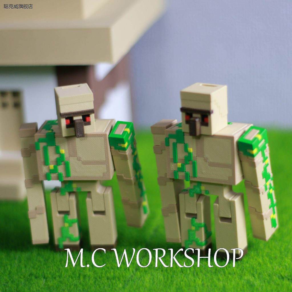 2026 สินค้าใหม่ Minecraft Magnetic Cube Iron Puppet Minecraft Iron Puppet Movable เครื่องประดับตู้เย