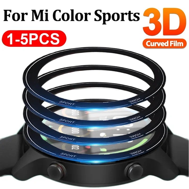 10 ชิ้นป้องกันหน้าจอสําหรับ Xiaomi นาฬิกา S5 S4 S3 S2 S1 Sport Pro Active HD Clear ฟิล์มกระจกนิรภัยสําหรับ Xiaomi Poco Mi นาฬิกา Lite สีกีฬา 2 5 Pro โค้งสีดําขอบฟิล์มแก้ว