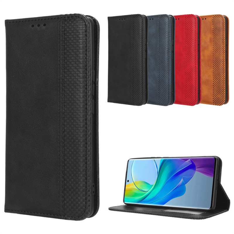 เหมาะสําหรับ vivo Y78 เคสโทรศัพท์การ์ด Y78 Plus ซองหนังโทรศัพท์แม่เหล็กพลิกป้องกันกรณี Y36 5G กรณี
