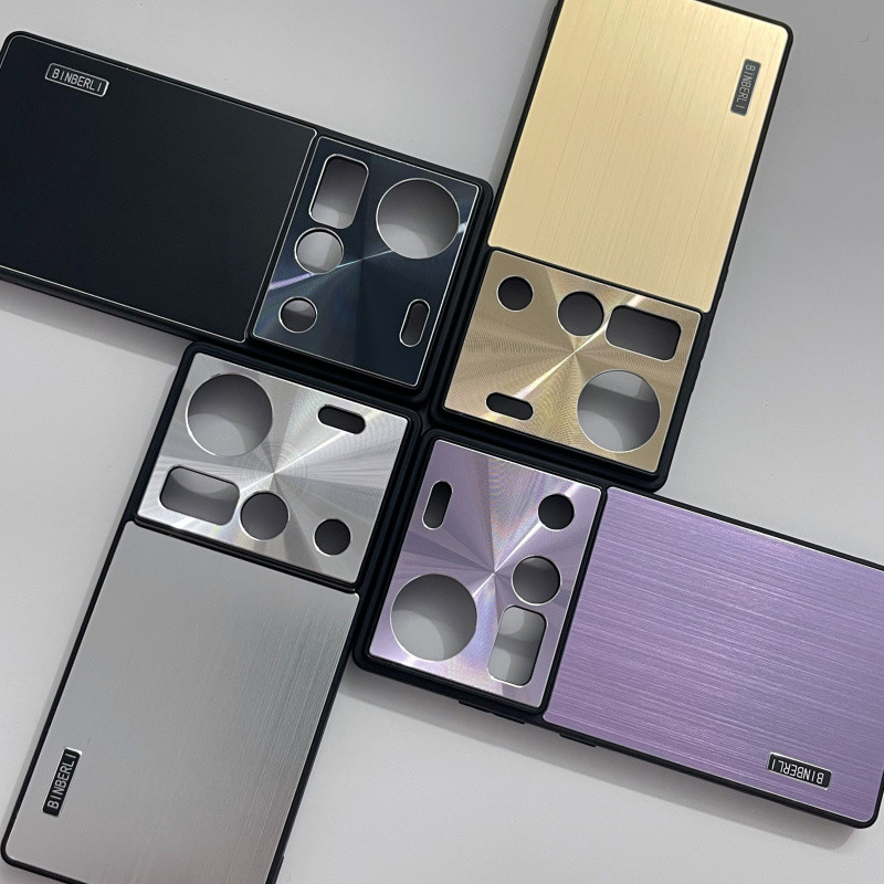 พื้นผิวโลหะแปรงเนื้อโทรศัพท์มือถือป้องกันกรณีเหมาะสําหรับ Nubia Z70Ultra/Z60Ultra/50Ultra Series Coo