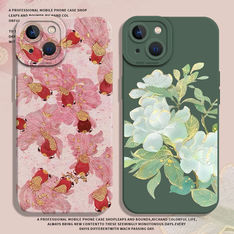 Lotus เหมาะสําหรับ iqoo12pro เคสโทรศัพท์ 11 ใหม่สไตล์จีน neo9spro + สไตล์จีน z10turbo โบราณ 15/13 สไ