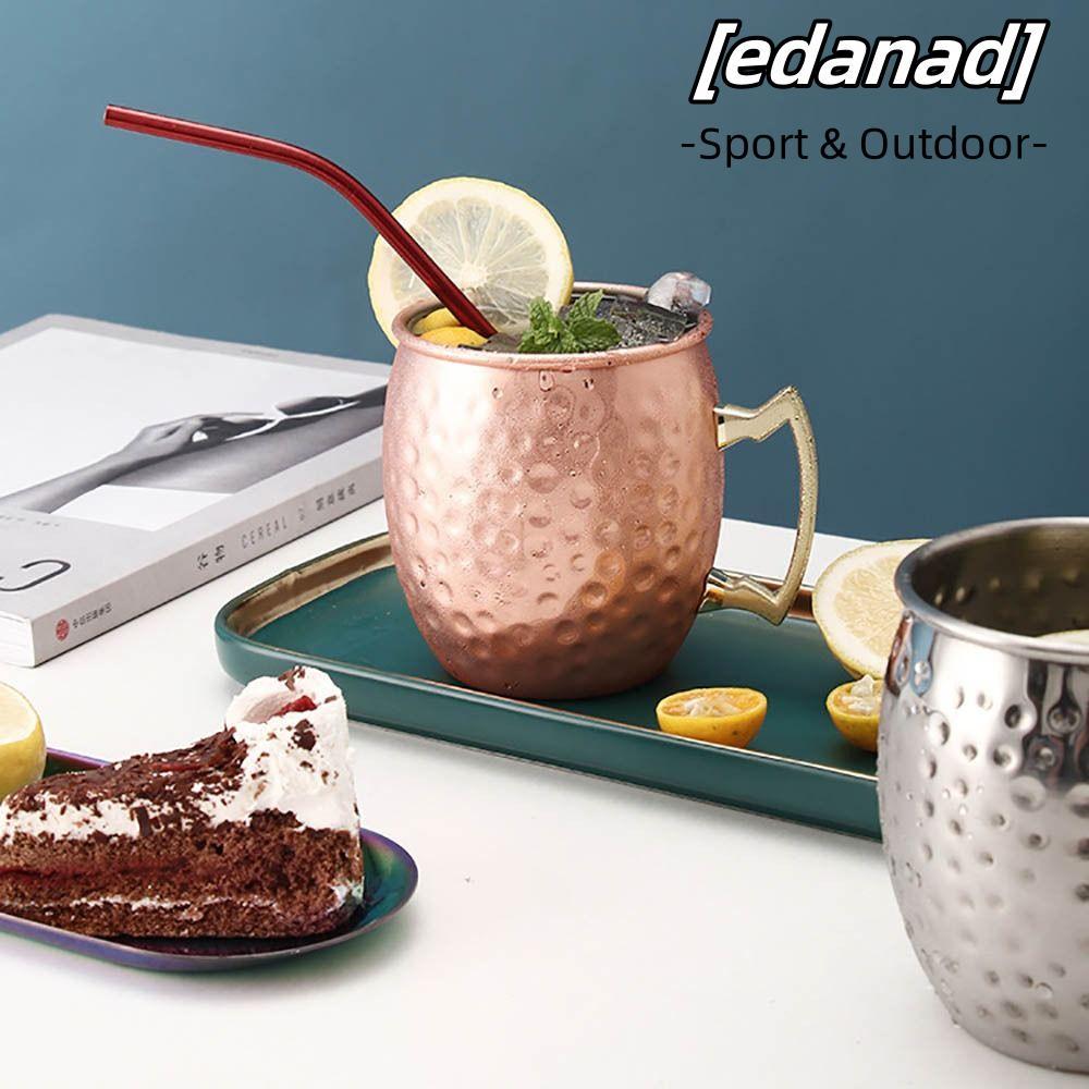 EDANAD ค้อนถ้วยจุด, 500ml Moscow Mule ถ้วยแก้ว,พร้อมที่จับโลดที่แข็งแกร่งหนา Smooth Handcrafted Mosc