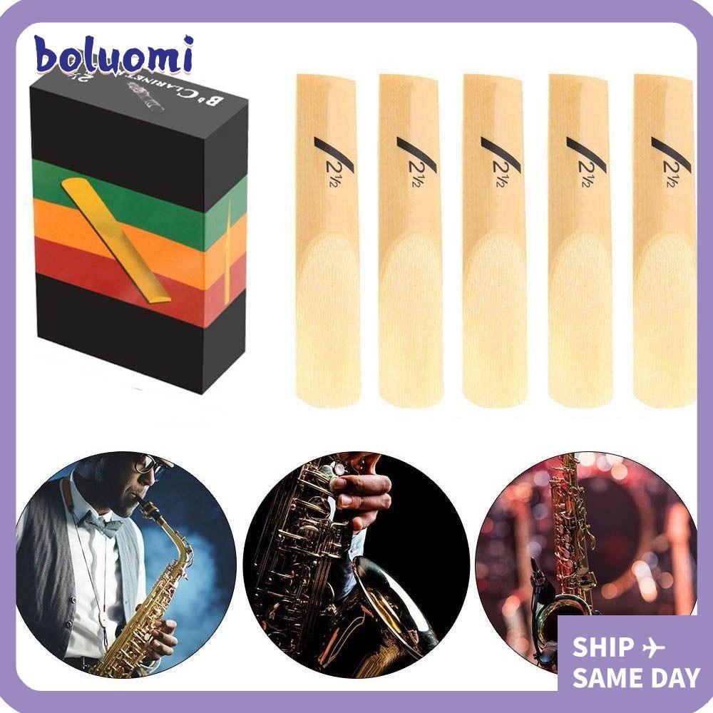 BOLUMI นกหวีดแซ็กโซโฟน, 10 ชิ้น 1.5/2.0/2.5/3.0/3.5/4.0 Clarinet Reed, Bb Reed Alto Bb Tone Clarinet