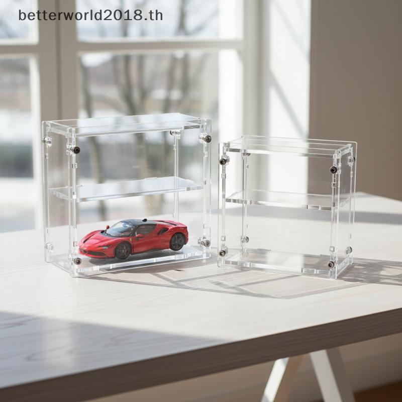 [bet] 64 โมเดลรถเหล็กกล่องแสดงใสพร้อมฝาปิดแบบถอดได้สําหรับ MiniGT Tomica กันฝุ่นสําหรับคอลเลกชันโชว์