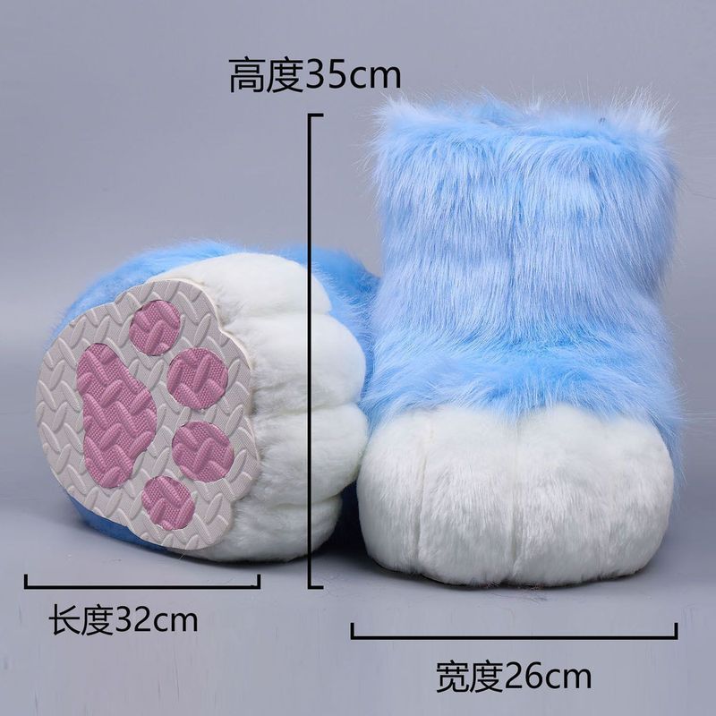 Fursuit สวมใส่ในร่มกลางแจ้งฟุตสัตว์ Claw Furui Orc แต่งตัวสามารถปรับแต่งได้