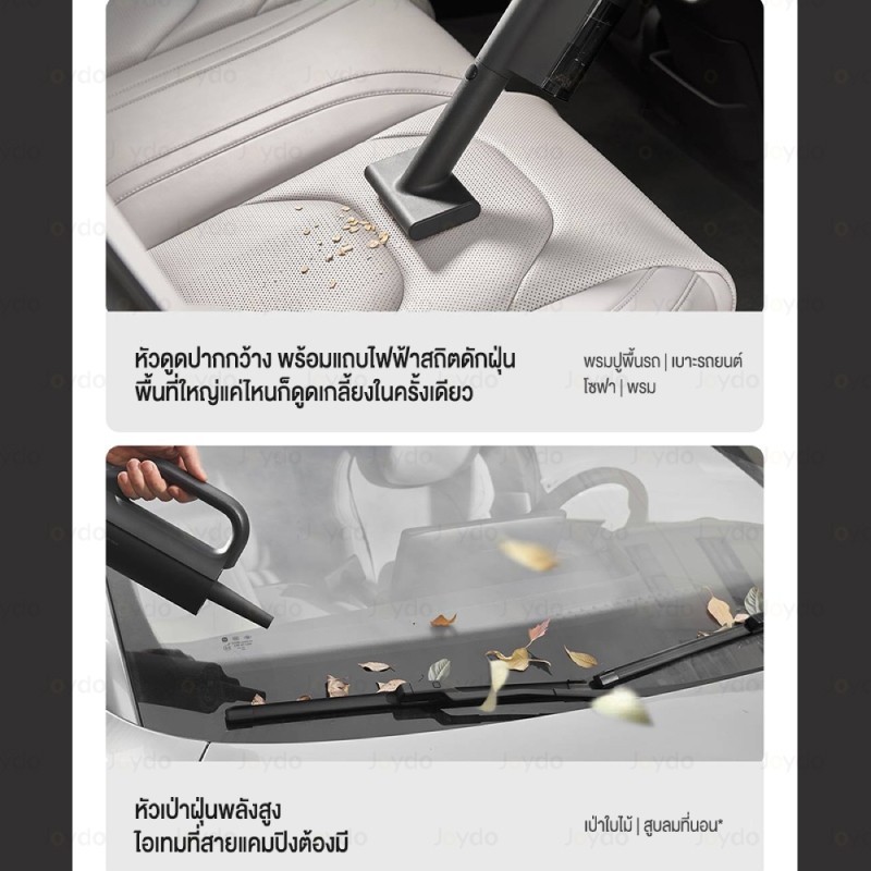 Xiaomi Mijia Car Vacuum Cleaner เครื่องดูดฝุ่นในรถยนต์ เครื่องดูดฝุ่นมือถือไร้สาย 4 in 1 21KPa แรงดูดแรงสูง 100000 RPM - รูปที่ 7