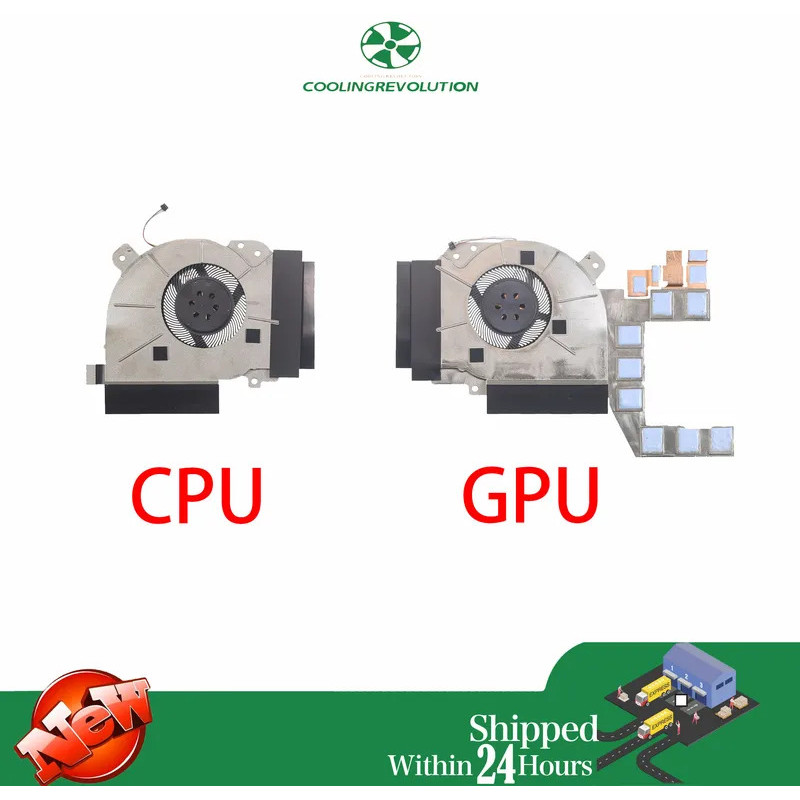 1PCSแล็ปท็อปพัดลมระบายความร้อนDC12V 1A 4-PinสําหรับASUS ROG Zephyrus M GU501 GU501GM GU501G GU501GS 