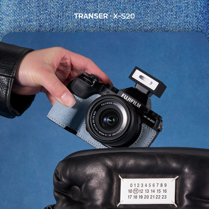 [ประหยัดสุดๆ] เคสป้องกันผ้ายีนส์ Fuji XS20 เคสหนัง อุปกรณ์เสริมเคสกล้อง TRANSER Denim Series