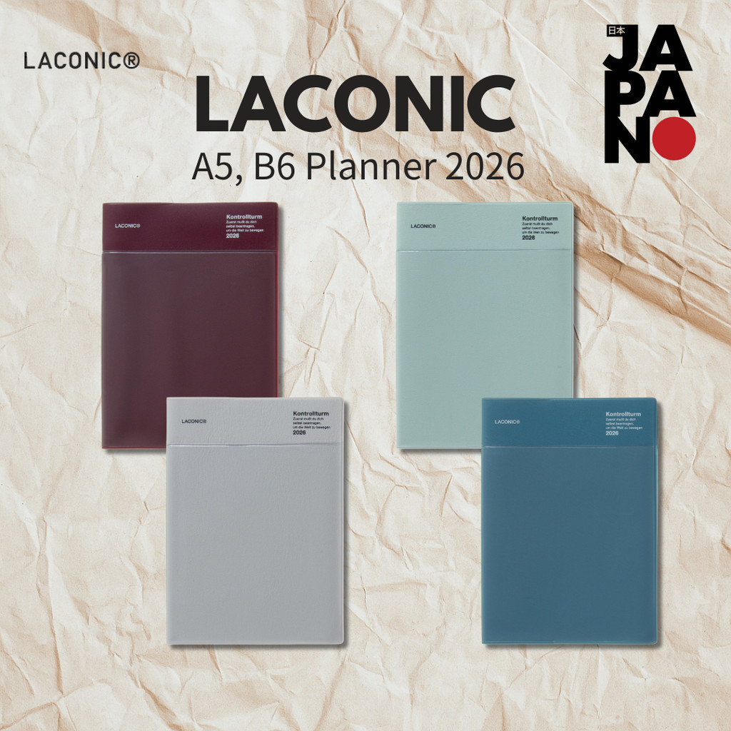 Laconique Planner 2026 A5 Weekly Pocket Wine LALD109-260WI (Starts December 2025)