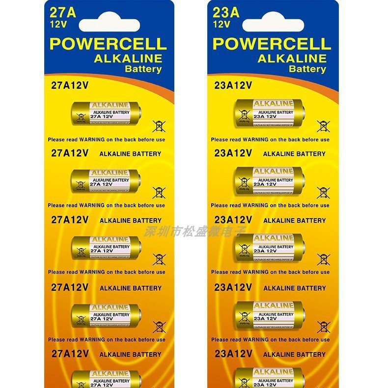 แบตเตอรี่อัลคาไลน์ 12V สำหรับประตูรีโมทคอนโทรลและโคมระย้า - รูปที่ 3