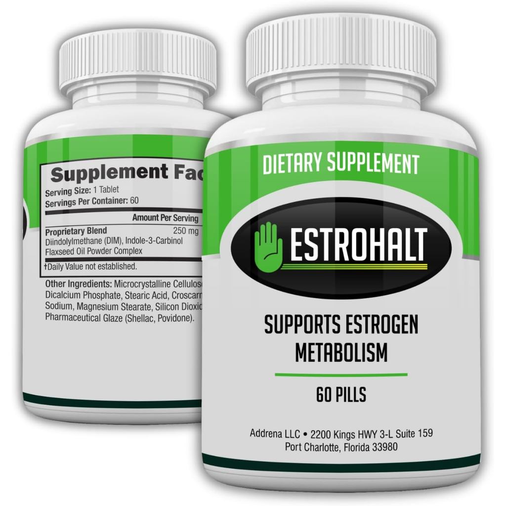 Estrogen-Blocker for Men & Women DIM plement Vitamins (Diindolylmethane) & Indole 3 Carbinol (I3C) พ