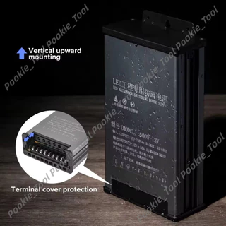 💥พร้อมส่ง💥หม้อแปลงกันฝน 12V 400W Power Supply IP65 มีพัดลม สำหรับป้ายไฟ LED กล่องไฟ งานภายนอก เสถียร ทนทาน