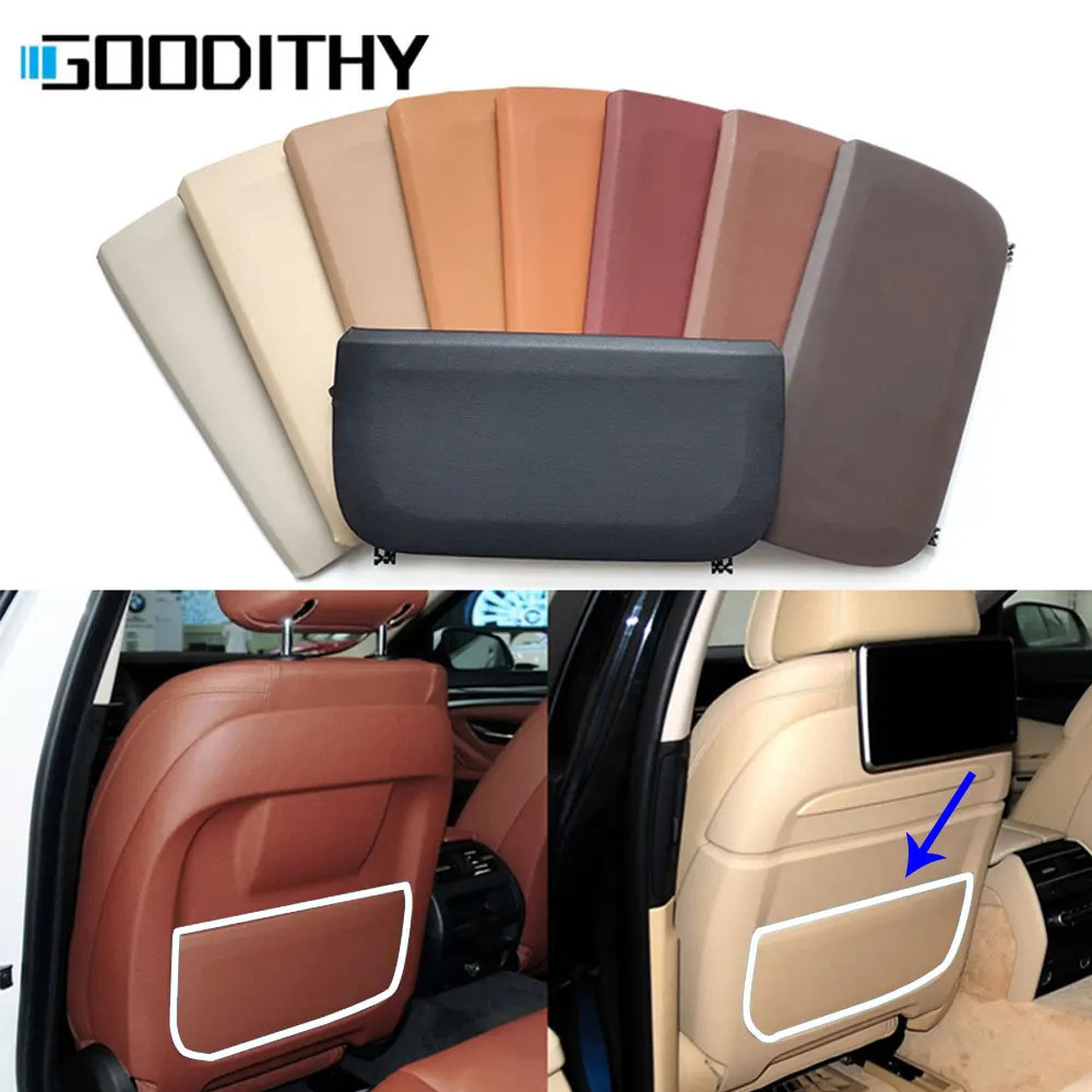 New Model Front Seat Backrest Leather Pocket Pack Trim Cover For BMW 5 GT X5 X6 7 Series F10 F11 F07