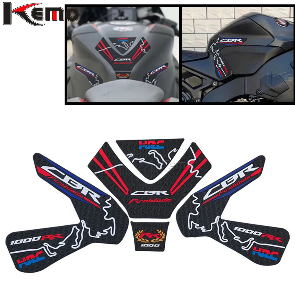 For Honda CBR1000RR CBR 1000RR CBR1000 RR 2017 2018 Motorcycle Side Decal Gas Knee Grip Protector An