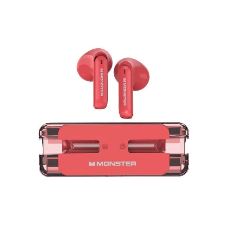 MONSTER หูฟังไร้สาย รุ่น Airmars XKT08 สีแดง