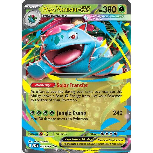 [Binder Condition] Mega Venusaur ex 3 Pokemon Mega Evolution