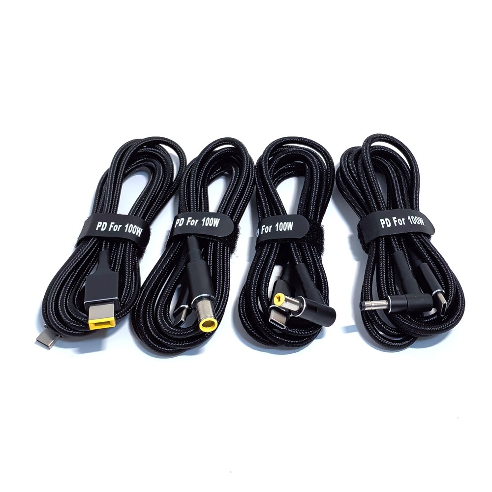 1.8m Type-C ถึง 7.9 * 5.5/4.0 * 1.7/11.0 * 4.5 แล็ปท็อป 20V Transformer 100W สายชาร์จอะแดปเตอร์เหมาะ