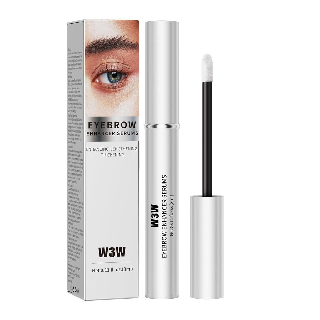 Eyebrow Serum,W3W Eyebrow Growth Serum สูตรขั้นสูงสําหรับ Boost Longer, Fuller, และคิ้วหนาขึ้น, 3 ML