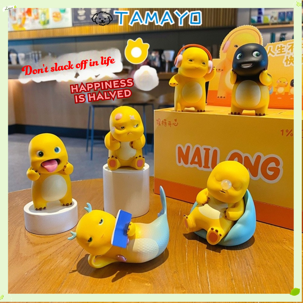 TAMAYO Nailong Figures, Funny Pose Miniature กล่อง, Creative Action Figure รูปปั้นสะสม Dino รูปที่สะ