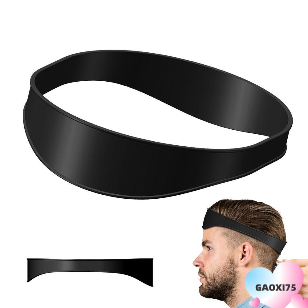 GOXI75 Neckline Shaving Template ซิลิโคนแฟชั่น Salon Professional Headband Hair Trimming Guide