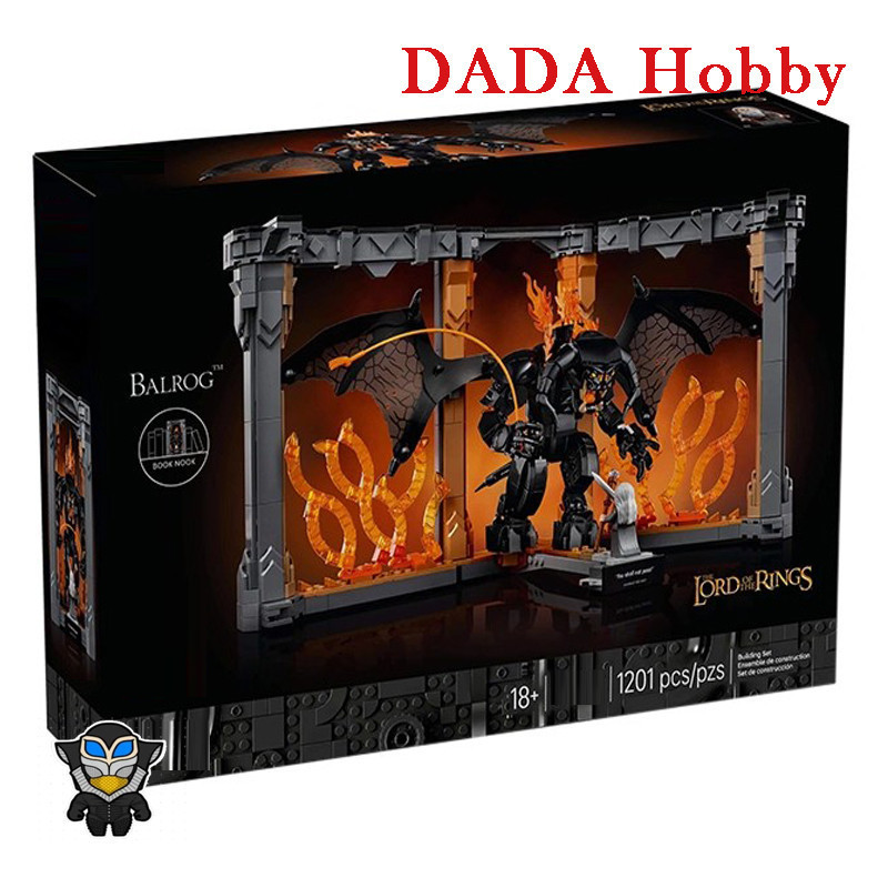 DADA Hobby DH3X เข้ากันได้กับ 10367 The Lord of the Rings: Balrog Book Nook Building blocks EQ1