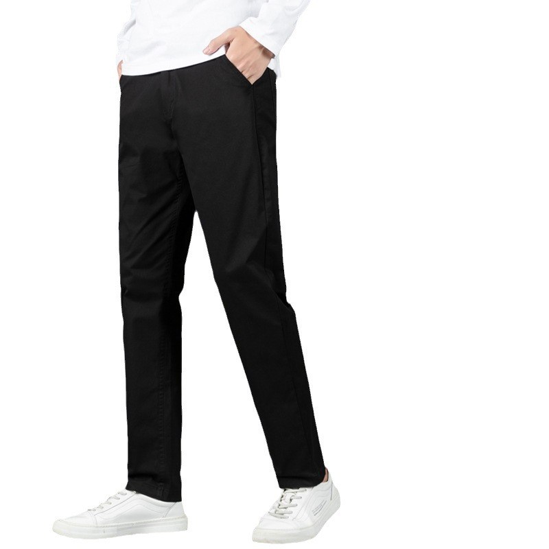 ⚡GW⚡P055 กางเกงขาจั้มพ์ Jogger Pants ผู้ชาย ผ้ายืดคอตต้อนSpandex เอวยืด มีเชือกผูก ยาว 36-38 นิ้ว ไซ