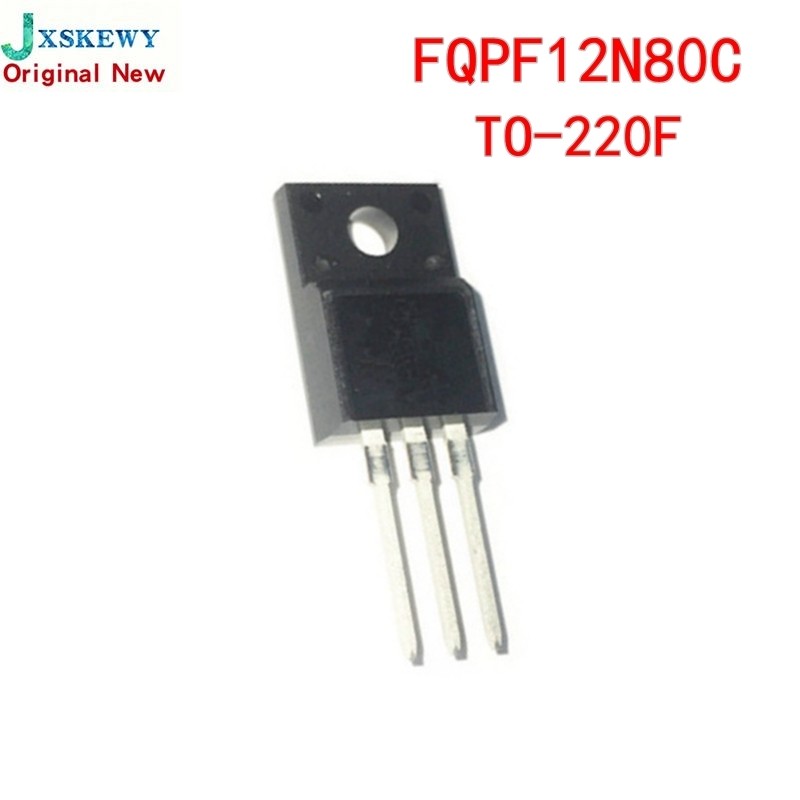 10PCS FQPF12N80 TO-220F FQPF12N80C 12N80 TO-220 ใหม่ IC ในสต็อก