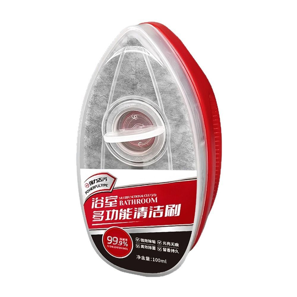 FANIELLAPOWELL 1 ชิ้นแปรงทําความสะอาดห้องน้ํา,พร้อมช่องเก็บของของเหลว 100ML ความจุทําความสะอาดฟองน้ําแปรง, Anti-Scratch มัลติฟังก์ชั่แปรงครัว - รูปที่ 5