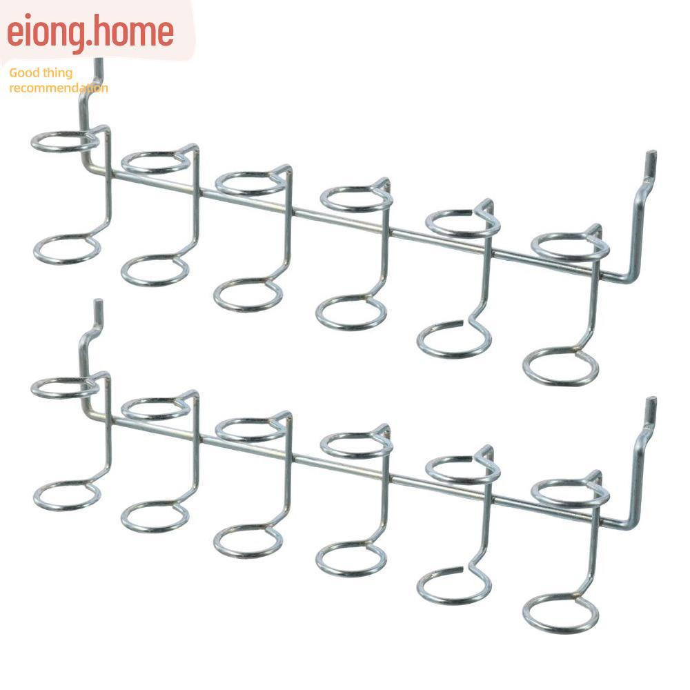 EIONG ตะขอแขวนหกแหวน, ตะขอ Pegboard สีเงินรีดเย็น, อุปกรณ์เสริม Pegboard