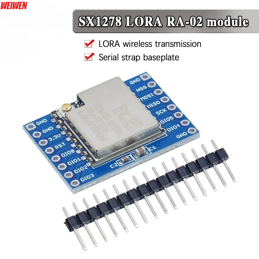 SX1278 LoRa โมดูล 433M 10KM Ra-02 ไร้สาย Spread Spectrum Transmission Socket สําหรับ Smart Home DIY 
