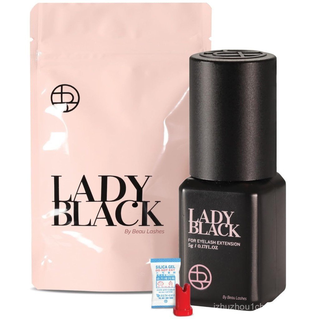 Lady Black Eyelash Extension Glue 5ml | 1-3s Drying Time & Strong Retention 5-6 Weeks | Professional