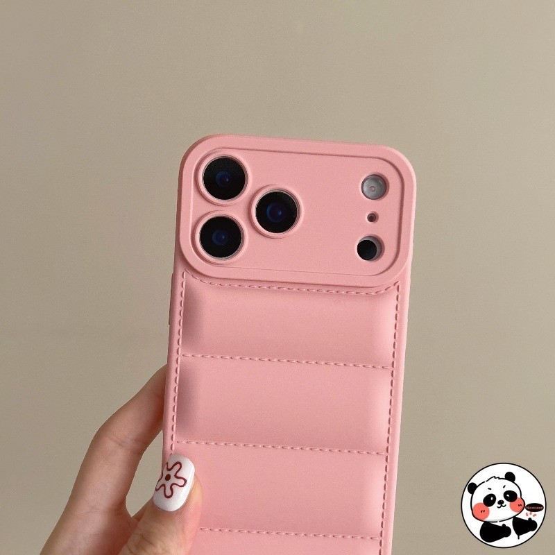 Down Jacketปลอกพร้อมเชือกเส้นเล็กสําหรับOPPO Reno 13 13F 12 12F 11 11F Pro F27 F25 Pro F23 5G 4Gน่ารักเรียบง่ายหรูหราสีลูกกวาดกันกระแทกกรณีโทรศัพท์อ่อน - รูปที่ 4